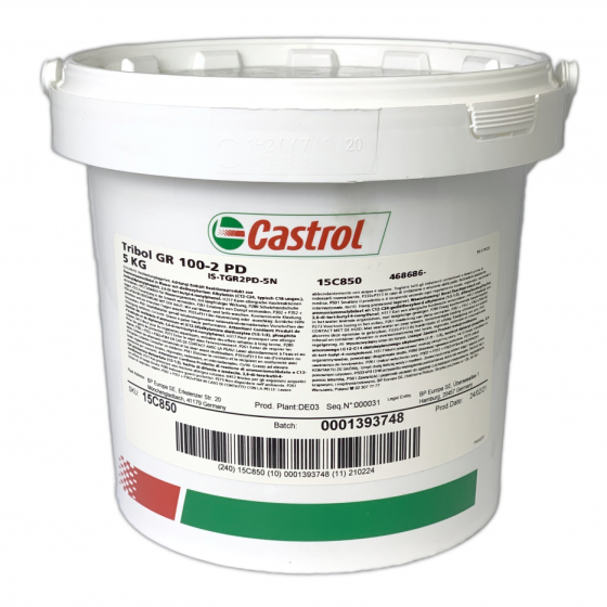 Castrol Tribol GR 100 2 PD - Mỡ chịu nhiệt độ cao 140°C, tải trọng nặng 