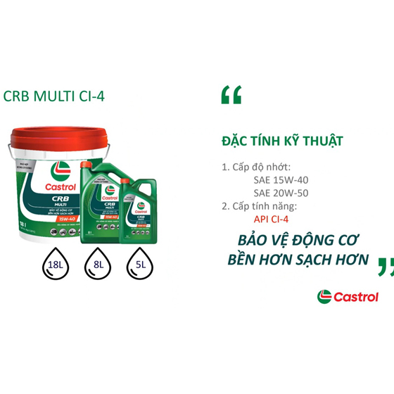 Castrol CRB Multi 15W40/20W50 CI-4