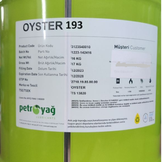 DẦU TRẮNG (White Oil) / DẦU PARAFFIN PETROYAG OYSTER 193