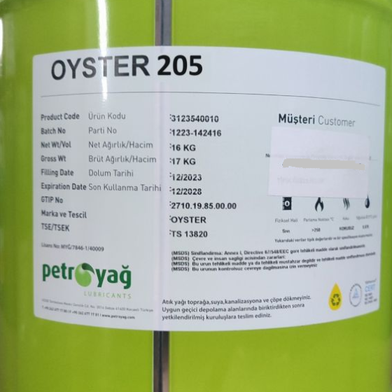 DẦU TRẮNG (White Oil) / DẦU PARAFFIN PETROYAG OYSTER 205