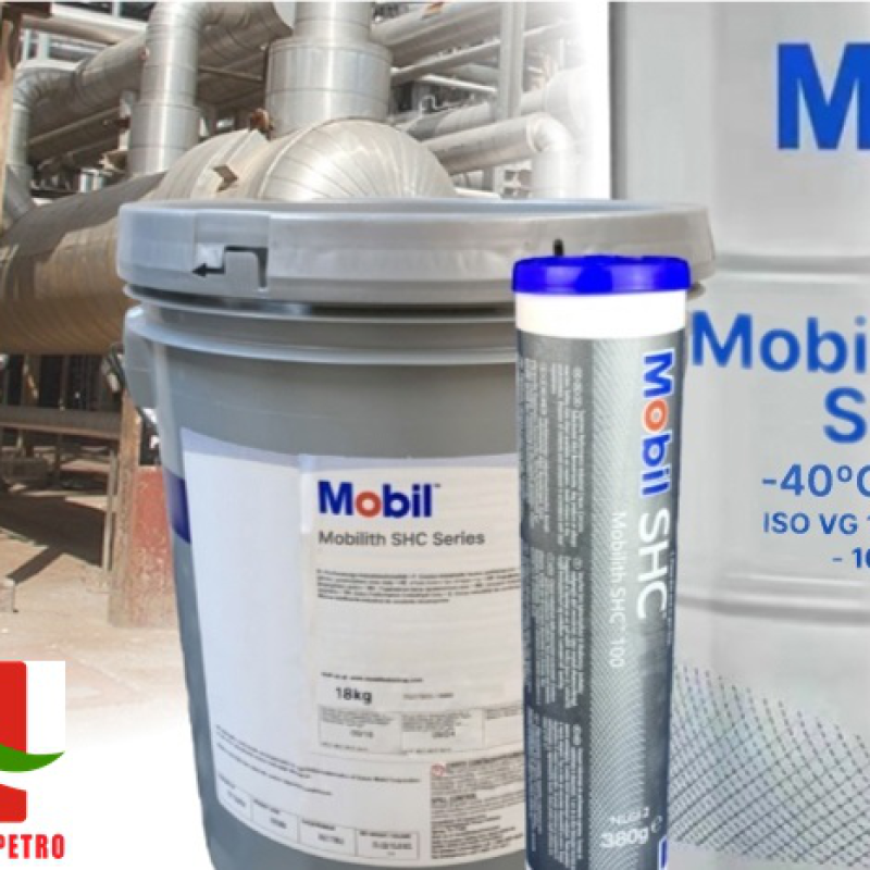 Mobil Mobilith SHC 220 - Mỡ bôi trơn gốc tổng hợp chịu nhiệt -40º C đến 150º C.