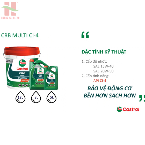 Castrol CRB Multi 15W40/20W50 CI-4