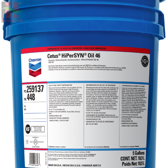 Caltex Cetus Hipersyn Oils 32/46/68 - Dầu máy nén khí tổng hợp