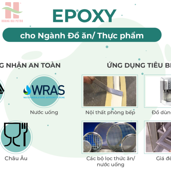 KEO EPOXY CẤP THỰC PHẨM - AN TOÀN VỚI SỨC KHỎE