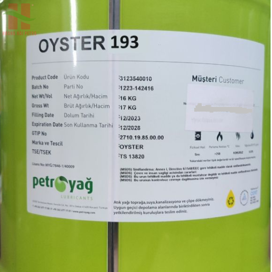 DẦU TRẮNG (White Oil) / DẦU PARAFFIN PETROYAG OYSTER 193