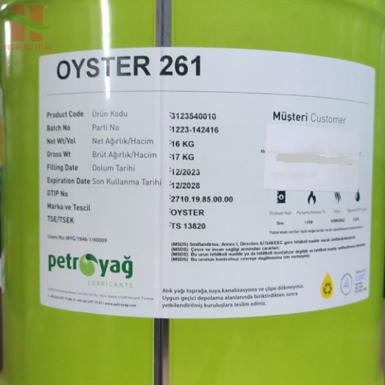 DẦU TRẮNG (White Oil) / DẦU PARAFFIN PETROYAG OYSTER 261 