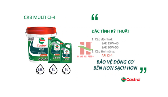 Castrol CRB Multi 15W40/20W50 CI-4