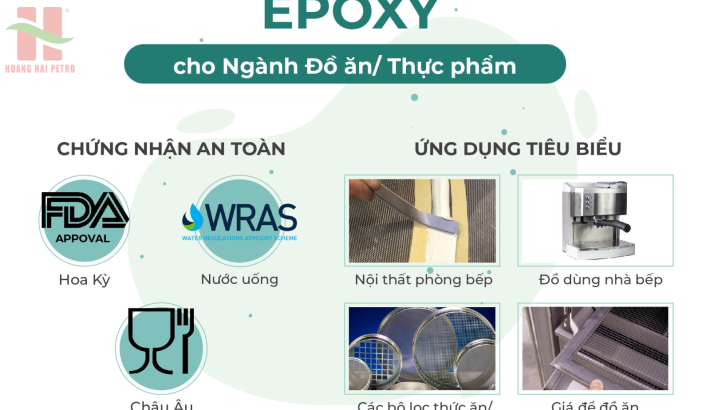 KEO EPOXY CẤP THỰC PHẨM - AN TOÀN VỚI SỨC KHỎE