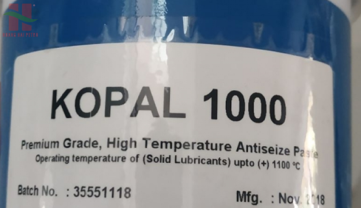 Molygraph Kopal 1000 - Mỡ đồng chịu nhiệt 1100ºC gốc MoS2 + Graphite, chống hàn dính