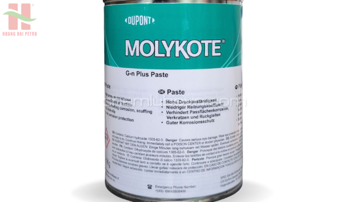 Molykote G-N Plus Solid Lubricant Paste - Mỡ bôi trơn rắn để lắp ráp và chạy thử các bộ phận kim loại.