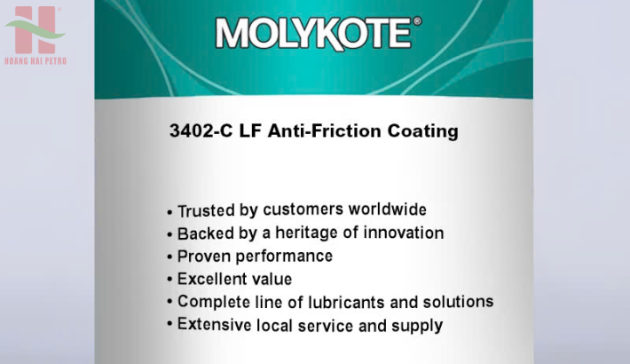 MOLYKOTE® 3402-C LF - Lớp phủ chống ma sát cho phanh lệch hướng tuabin gió
