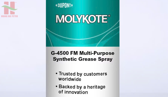 MOLYKOTE® G-4500 FM Spray - Mỡ tổng hợp đa năng  an toàn thực phẩm