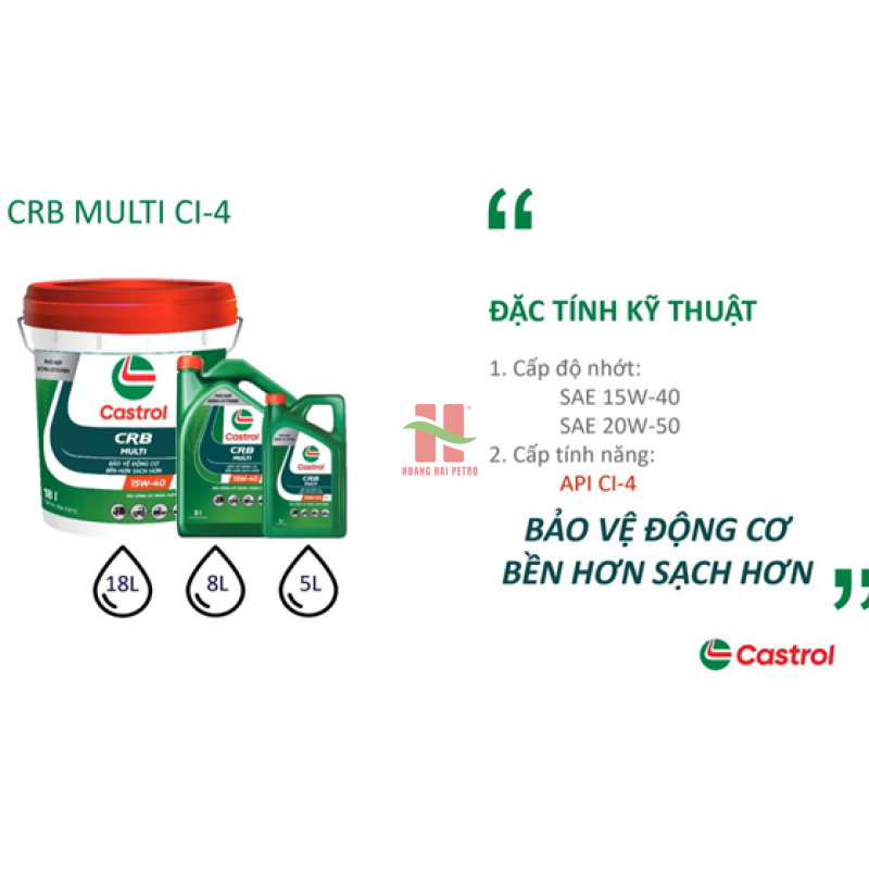 Castrol CRB Multi 15W40/20W50 CI-4