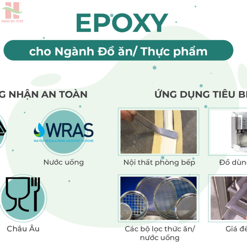 KEO EPOXY CẤP THỰC PHẨM - AN TOÀN VỚI SỨC KHỎE