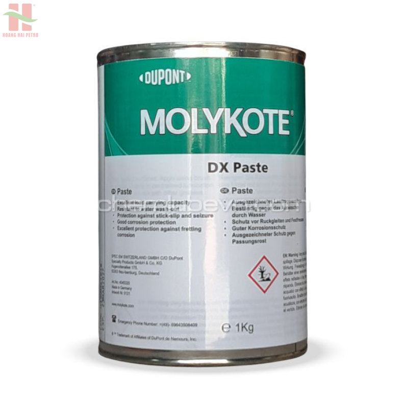 Molykote DX Paste - Mỡ bôi trơn rắn lắp ráp tốc độ chậm, tải trọng cao,  dùng cho nhựa và dệt may