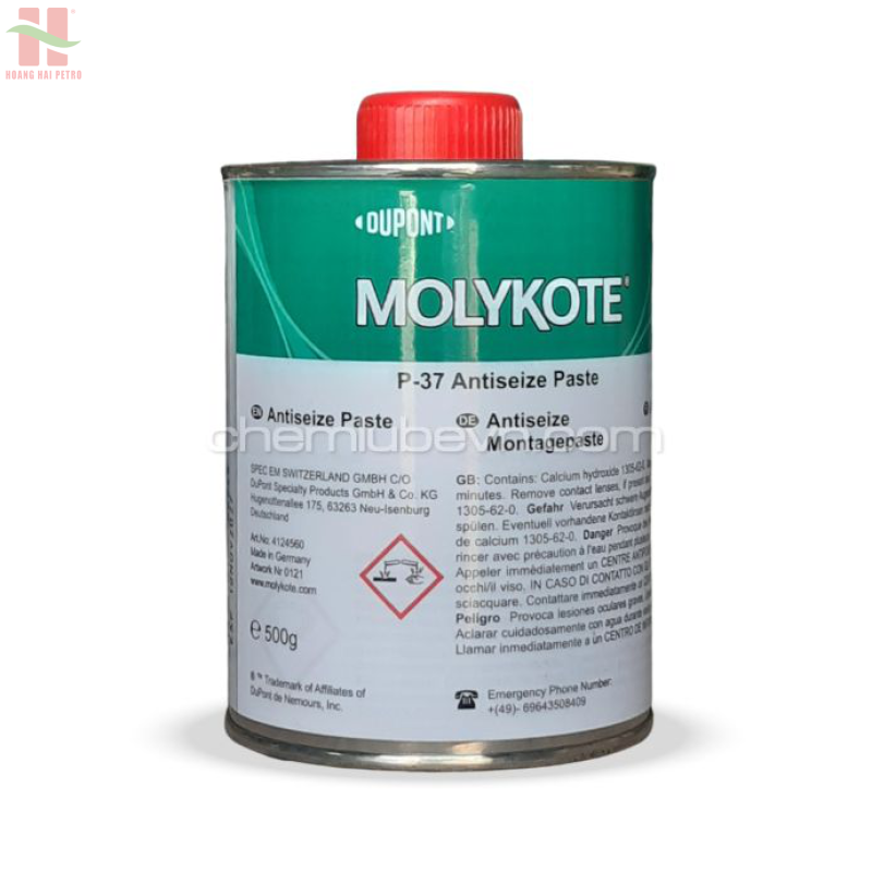 Molykote P-37 Paste - Mỡ mối nối bu lông của tuabin khí và hơi nước trong các nhà máy điện. 