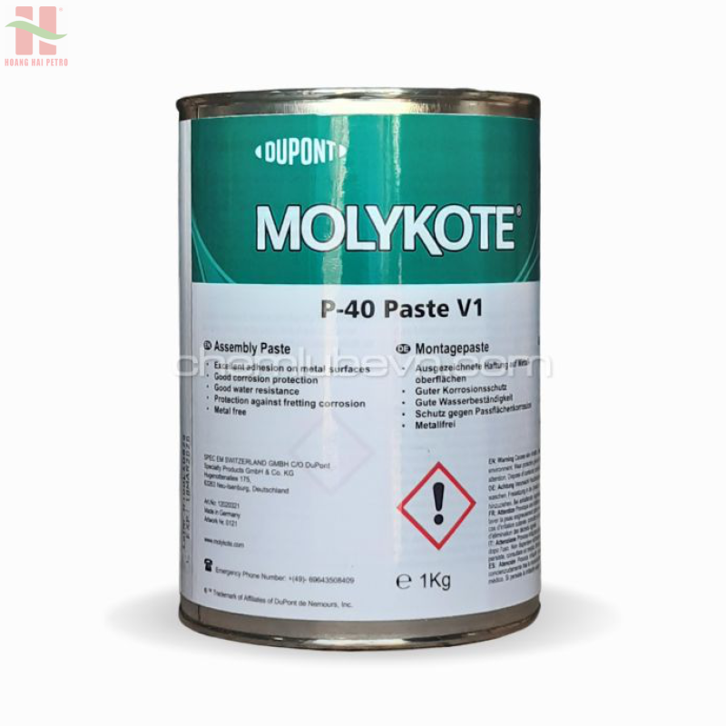 Molykote P-40 Paste V1 - Mỡ bôi trơn không chứa kim loại