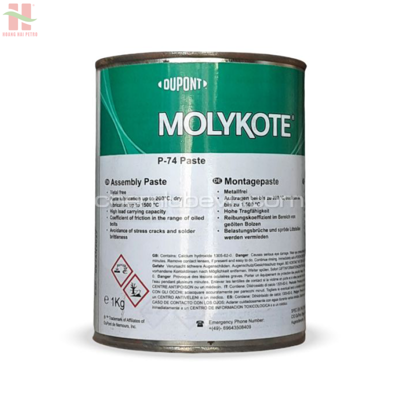 Molykote P-74 Assembly Paste - Mỡ bôi trơn chịu tải cao, chống kẹt